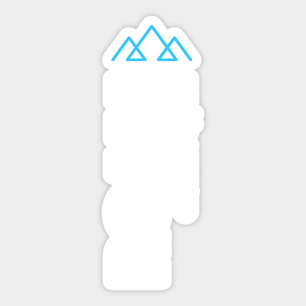 ROAM Apparel Vert Mountain Logo Sticker by jpburdett